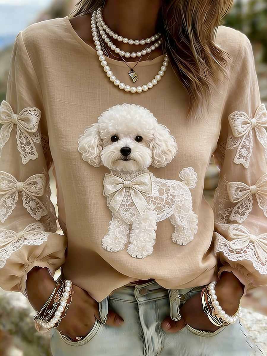 Women's Elegant Animal Print Casual Top