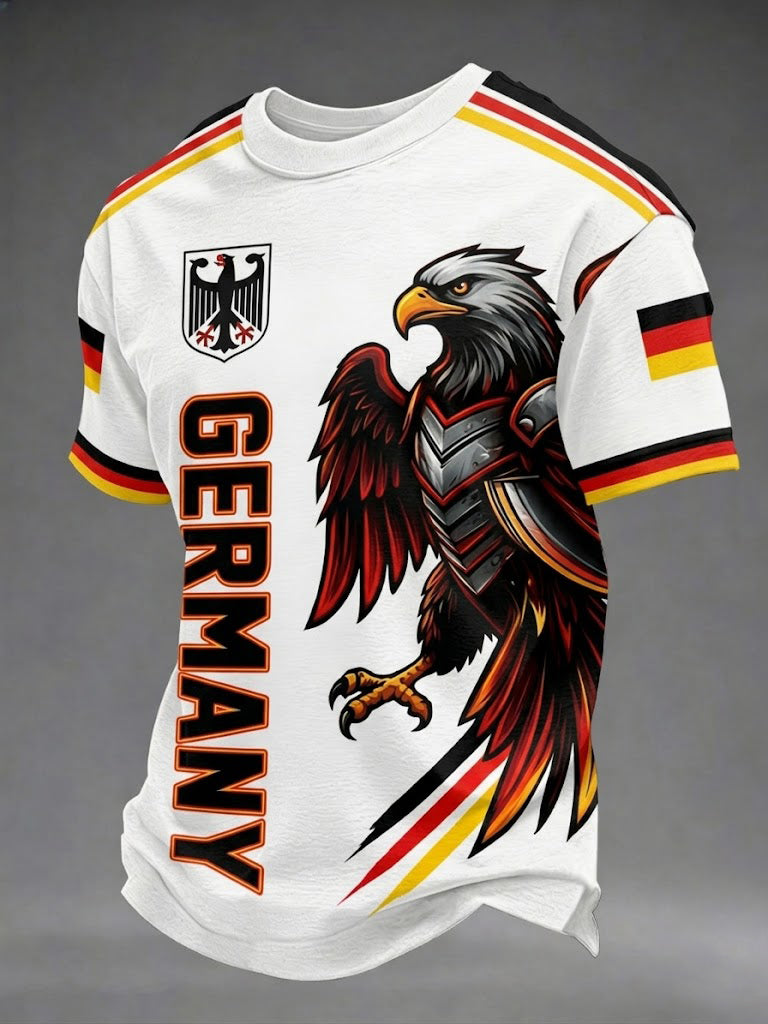 Men's Germany Football Printed T-shirt