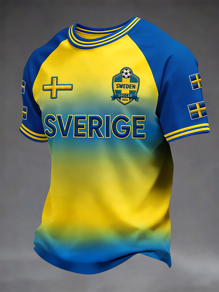 Retro Sweden 2026 Soccer Casual T-Shirt
