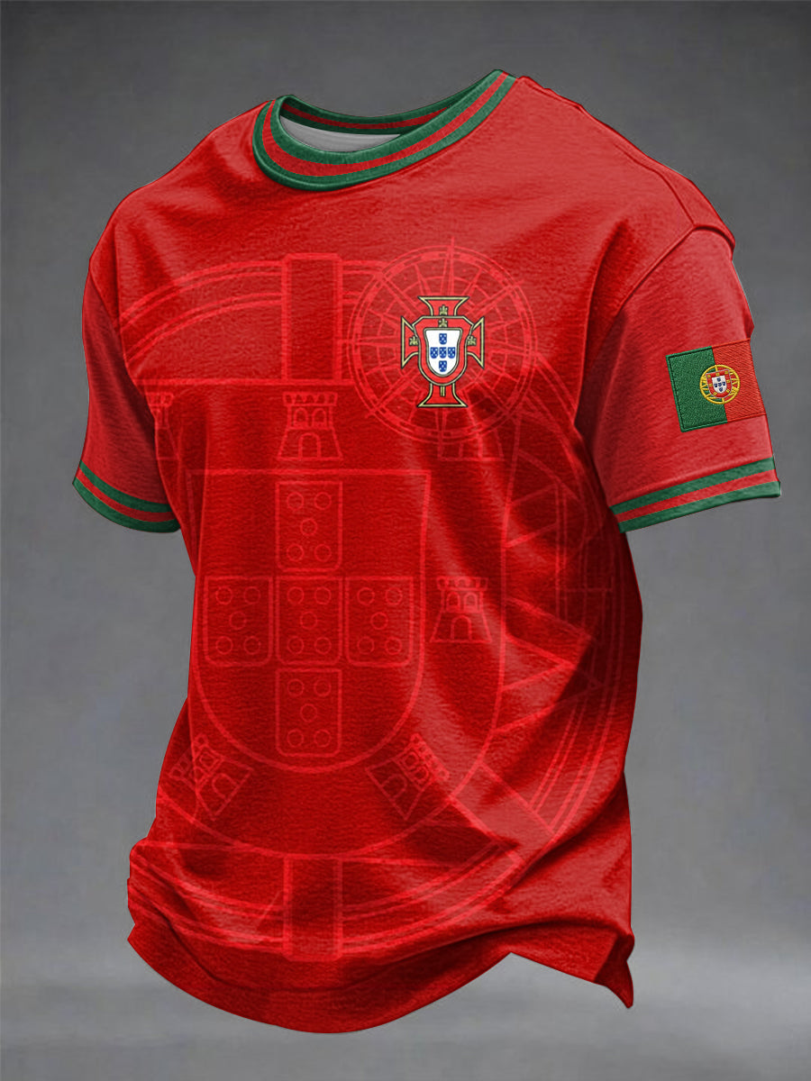 T-shirt estampada futebol português masculino