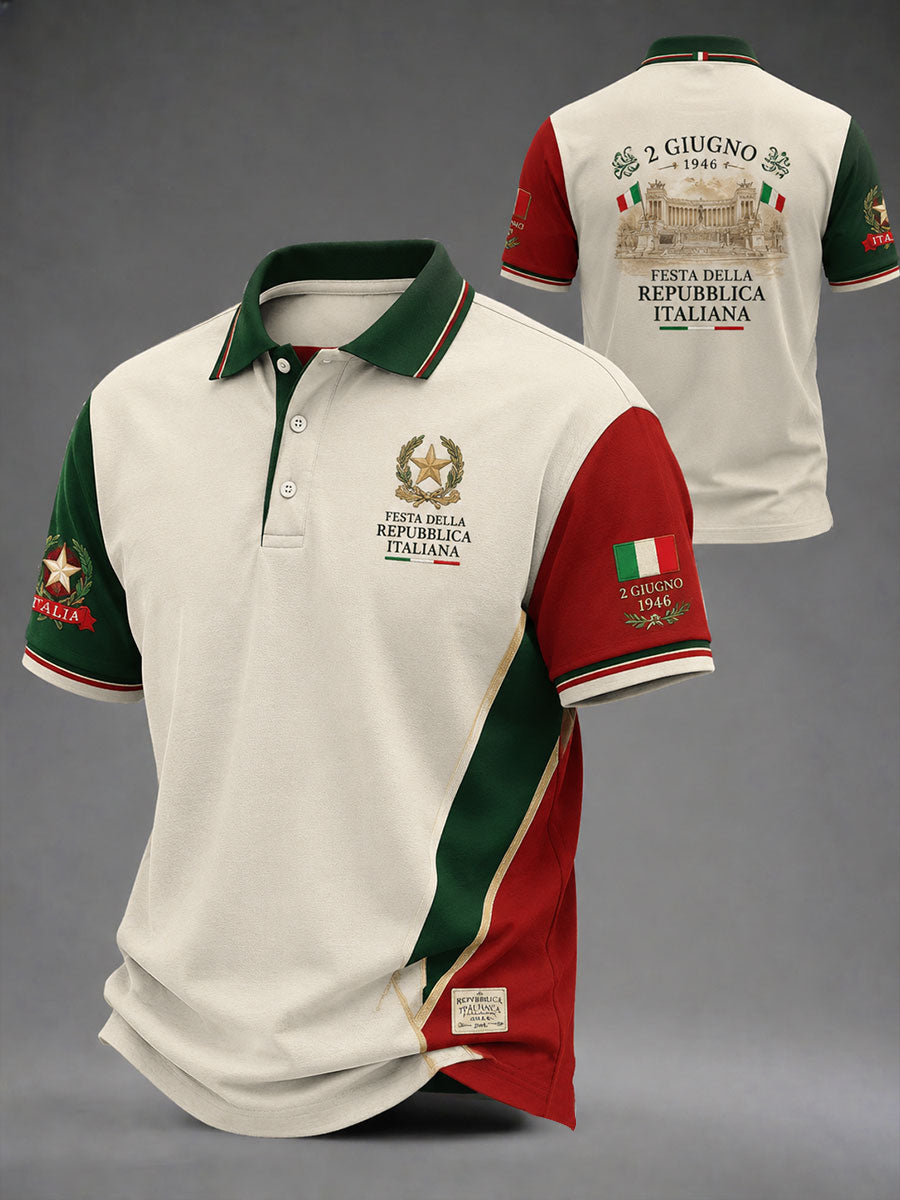 Camicia da uomo con stampa Festa della Repubblica Repubblica Italiana