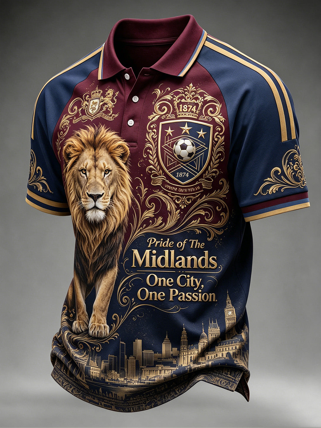 Men's Gift For Soccer Fans Print Casual Polo