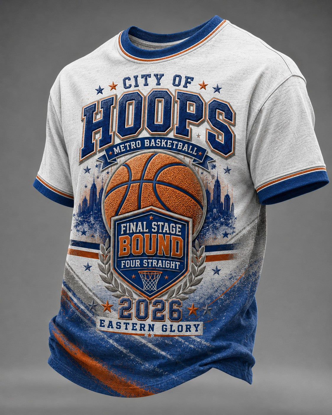 Men's New York Basketball Printed T-shirt