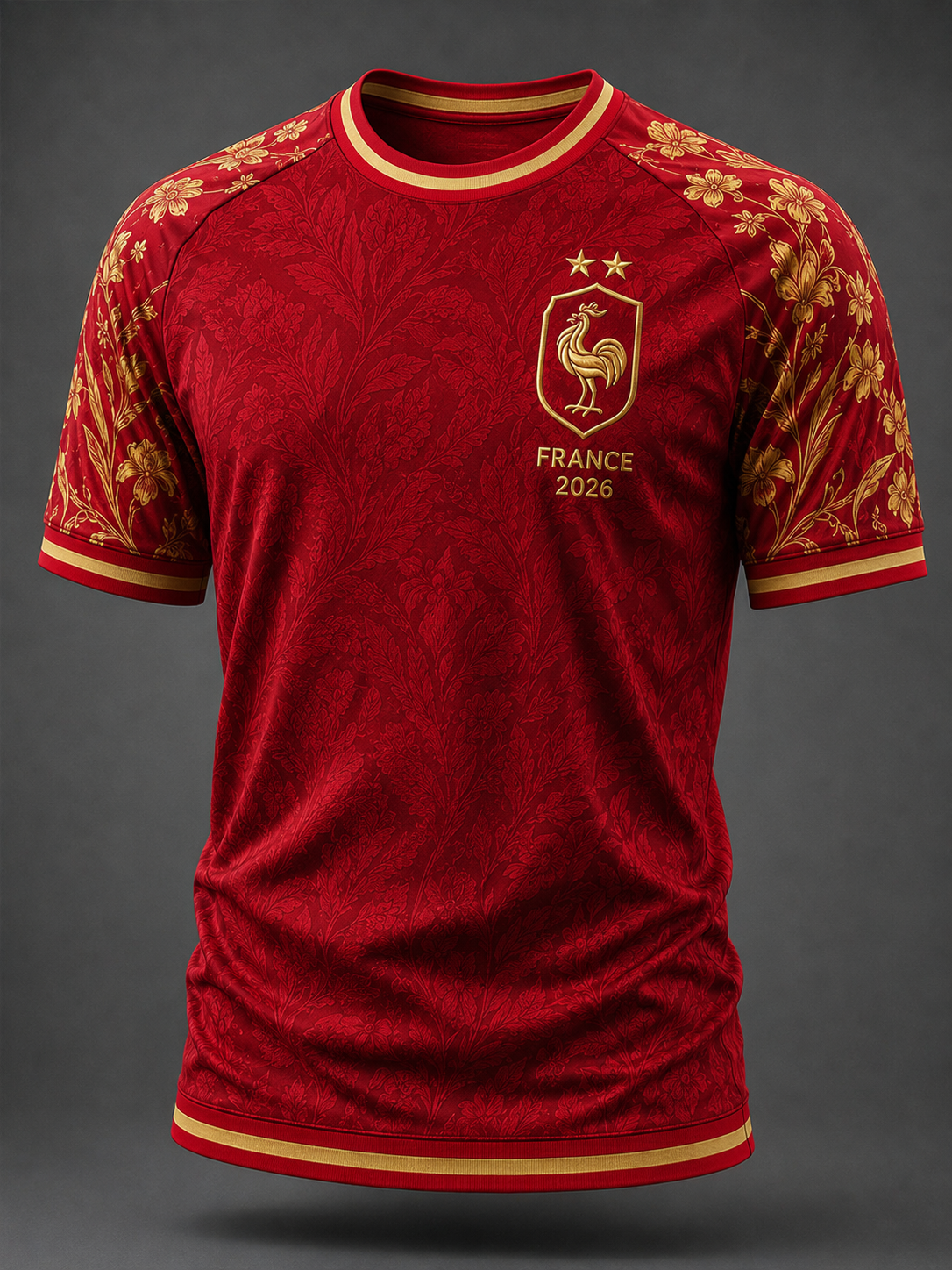 Men's French Football Short Sleeve T-Shirt