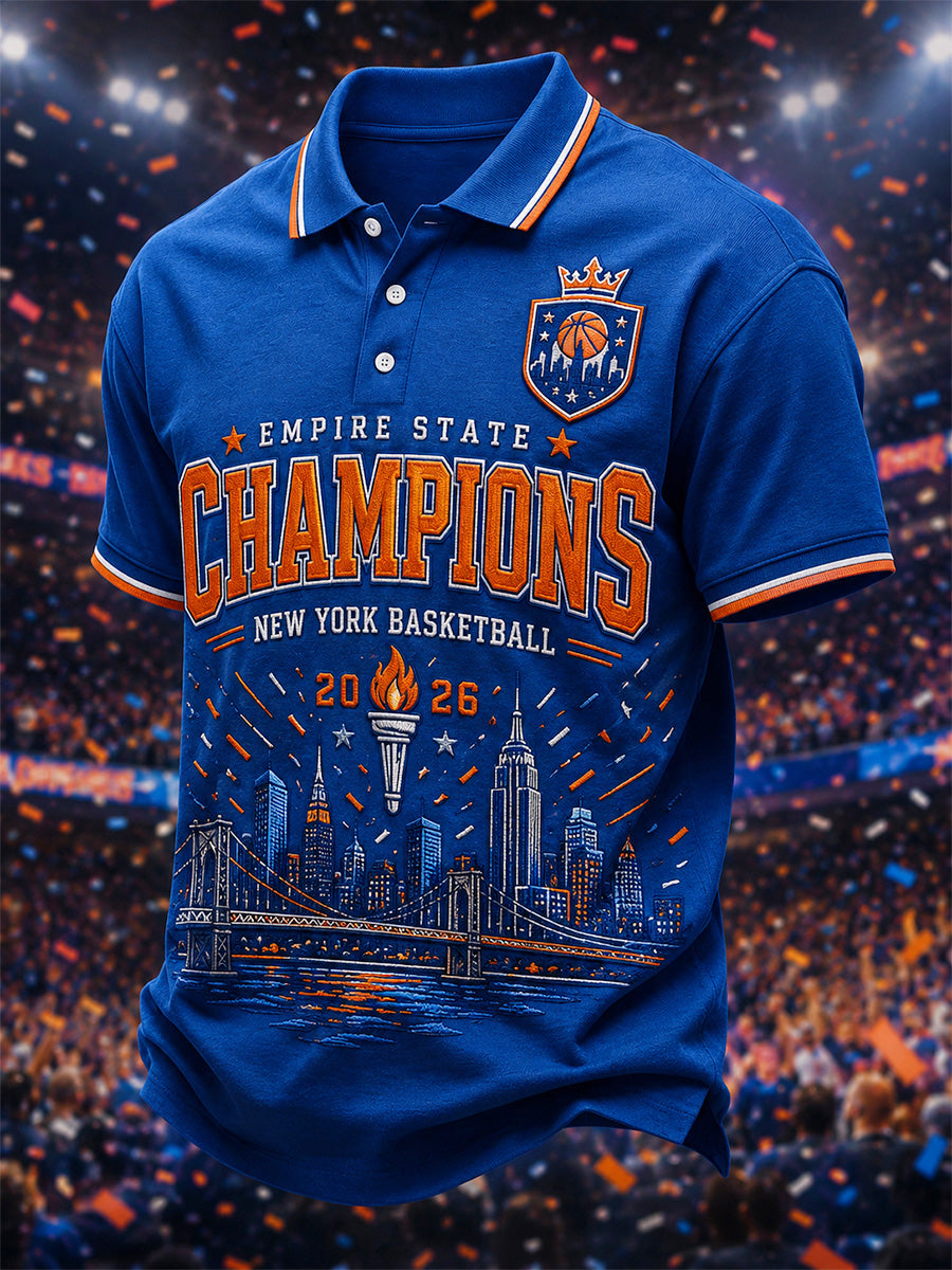 Men's Gift For Basketball Fans Print Casual Polo