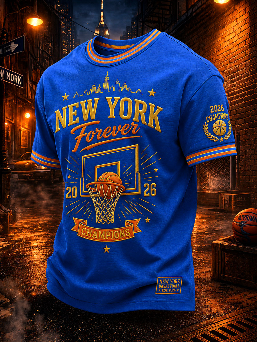 Men's Basketball Print Casual T-shirt