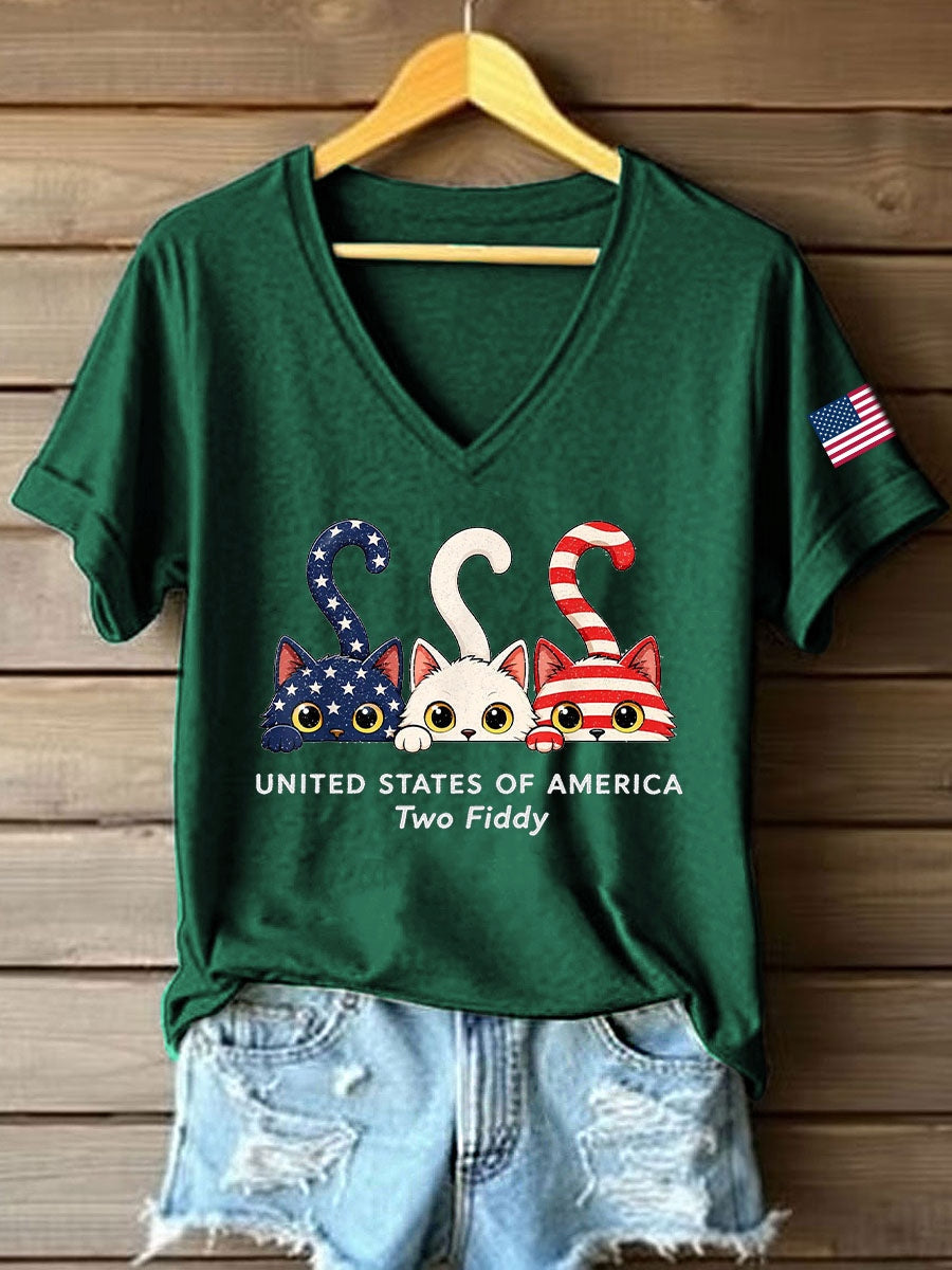Women's Two Fiddy V-Neck T-Shirt