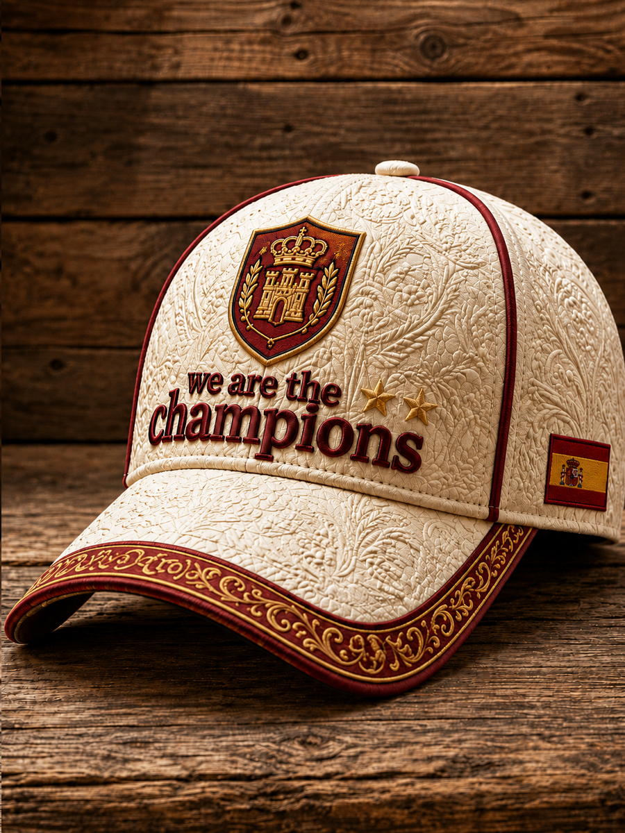 Gorra unisex de España con la inscripción «We Are the Champions»