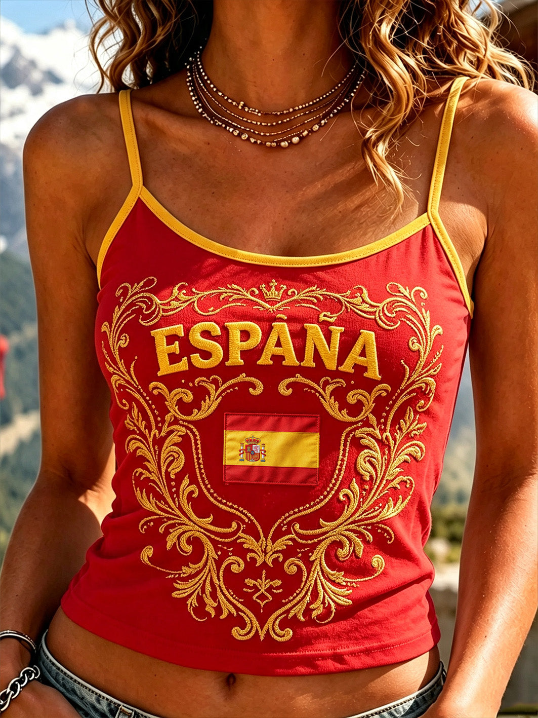 Chaleco casual 2026 España Football Fans para mujer