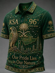 Men's Saudi Arabia's 96th National Day polo shirt