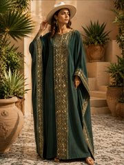Women's Saudi Arabia's 96th National Day Long Sleeve Maxi Dress