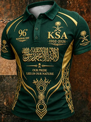 Men's Saudi Arabia's 96th National Day polo shirt