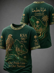 Men's Saudi Arabia's 96th National Day short sleeves t-shirt