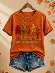 Women's Fall Is My Favorite Color short-sleeved T-shirt