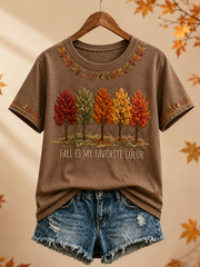 Women's Fall Is My Favorite Color short-sleeved T-shirt
