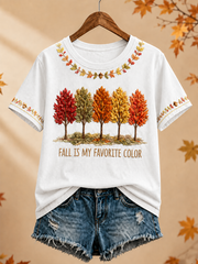 Women's Fall Is My Favorite Color short-sleeved T-shirt