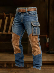 Men's Retro Business Style Casual Work Trousers
