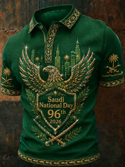 Men's Saudi Arabia's 96th National Day polo shirt