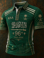 Men's Saudi Arabia's 96th National Day polo shirt