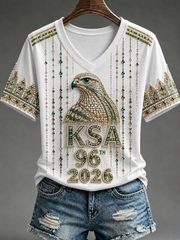 Women's Saudi Arabia's 96th National Day T-shirt