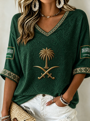 Women's Saudi Arabia's 96th National Day T-shirt