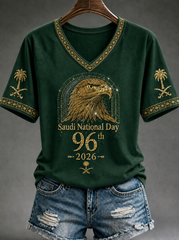 Women's Saudi Arabia's 96th National Day T-shirt