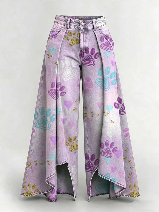 Women's Fashion Animal Print Casual Long Pants
