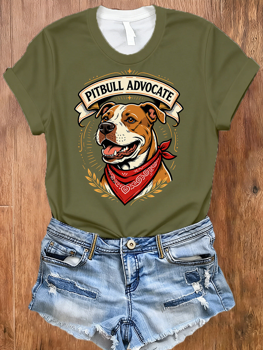 Women's Animal-Themed Artistic Print T-Shirt