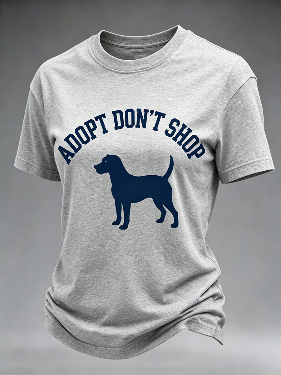 Women's Animal-Themed Artistic Print T-Shirt