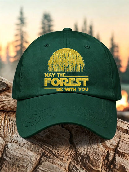 Unisex Resort May The Forest Be With You Print Cap