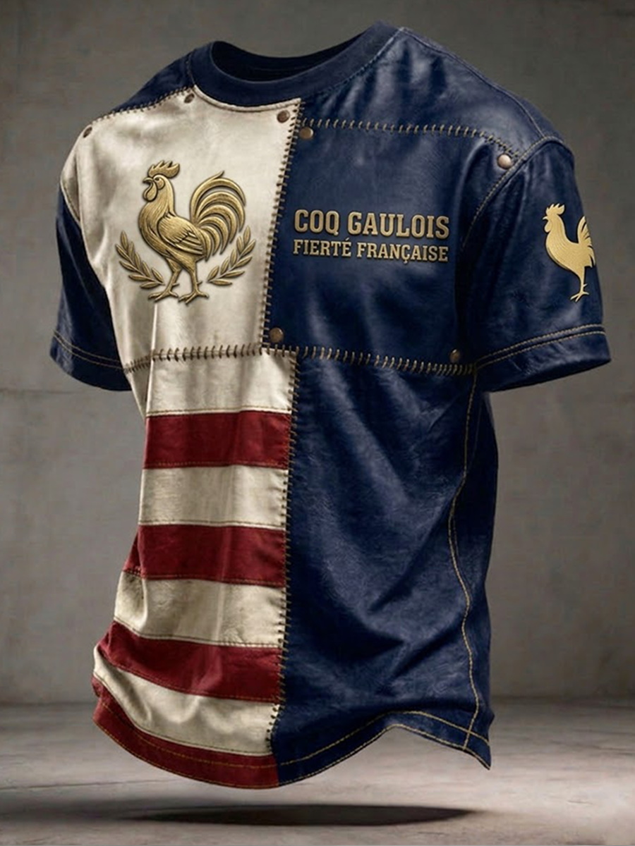 Men's  France Coq Gaulois Short Sleeves T-shirt