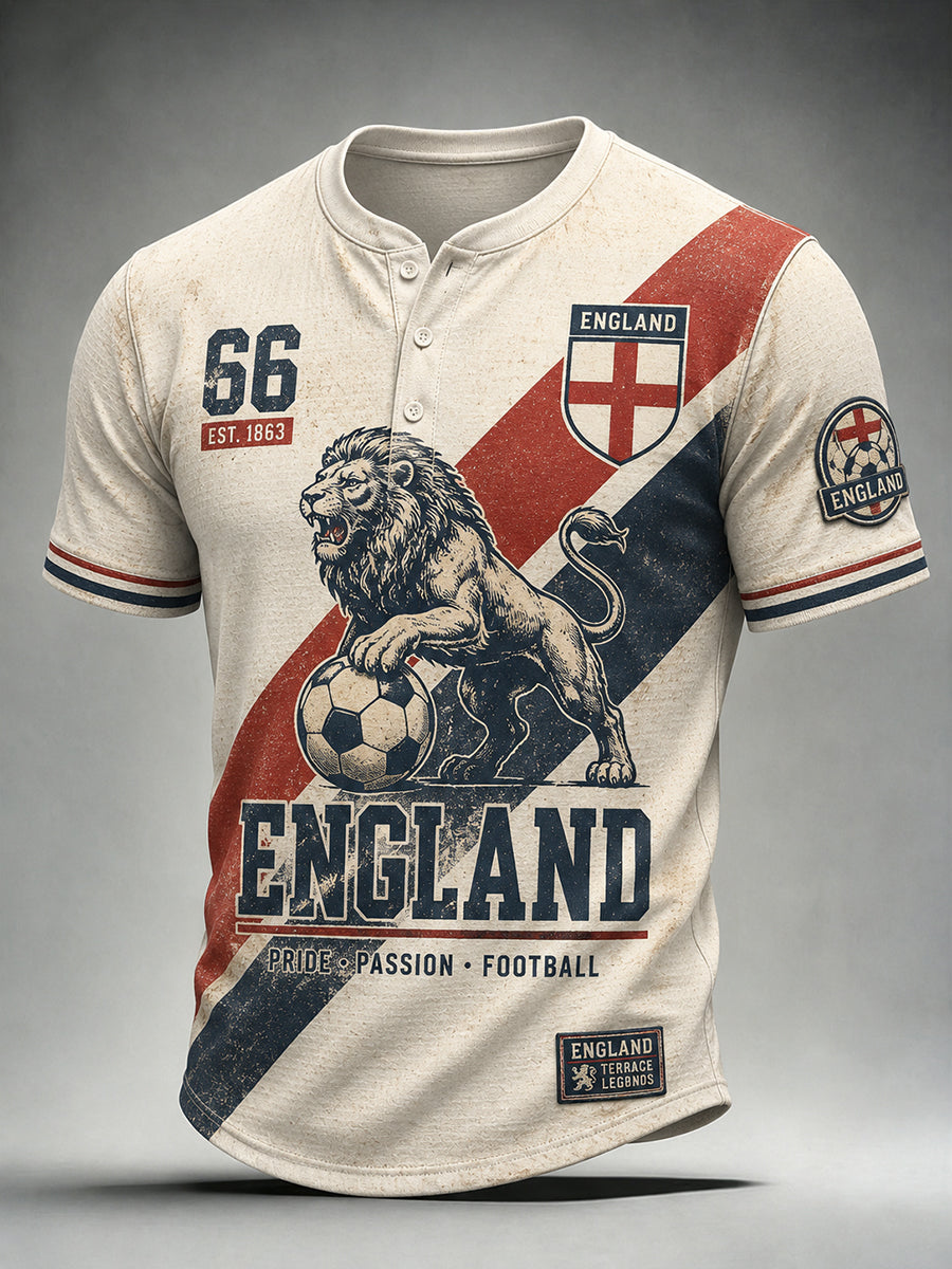 Men's England Football Short Sleeve T-Shirt