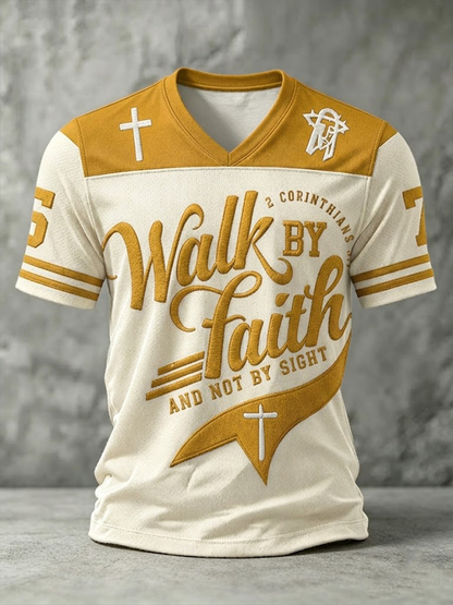 Men's Walk By Faith V-neck T-shirt