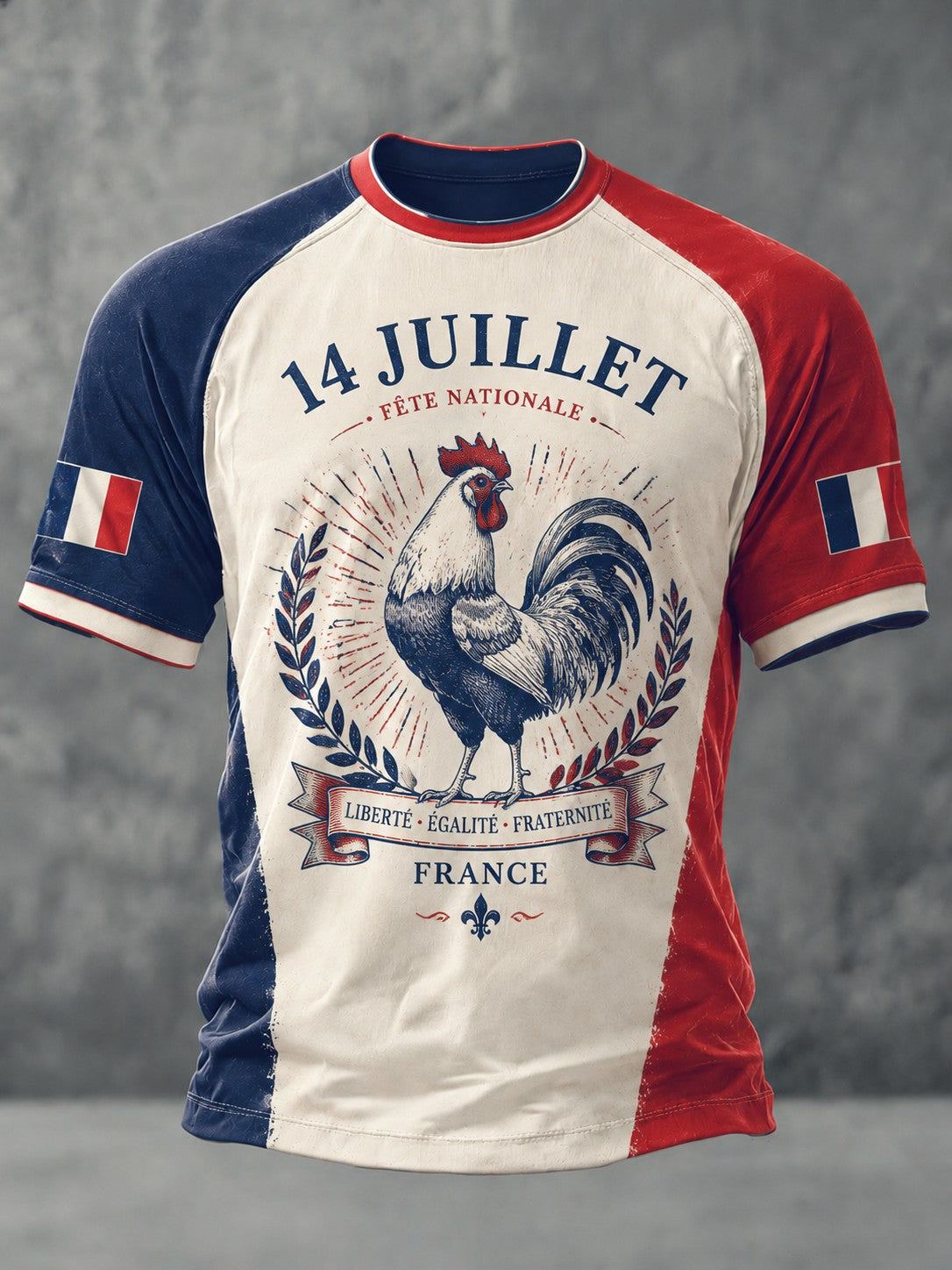T-shirt imprimé France Le 14 Juillet Homme