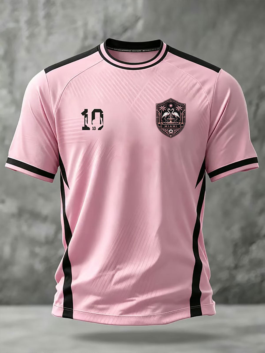 Men's Soccer Print Casual T-Shirt