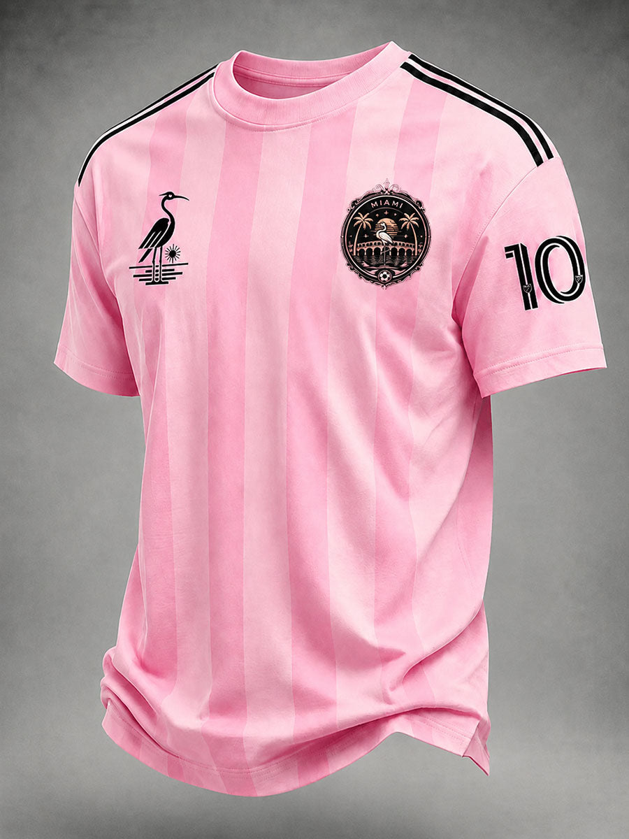 Men's Soccer Print Casual T-Shirt