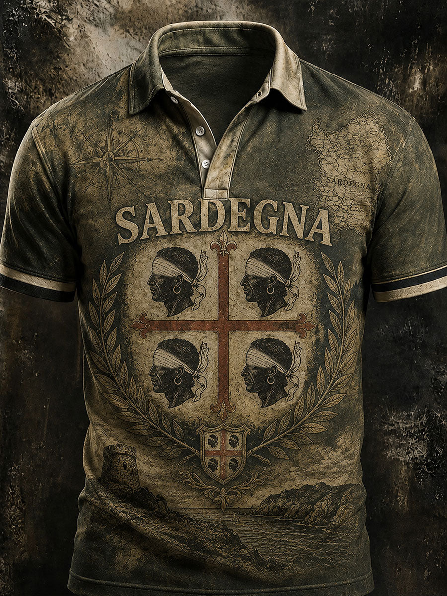 Camicia da uomo Sardegna Quattro Mori