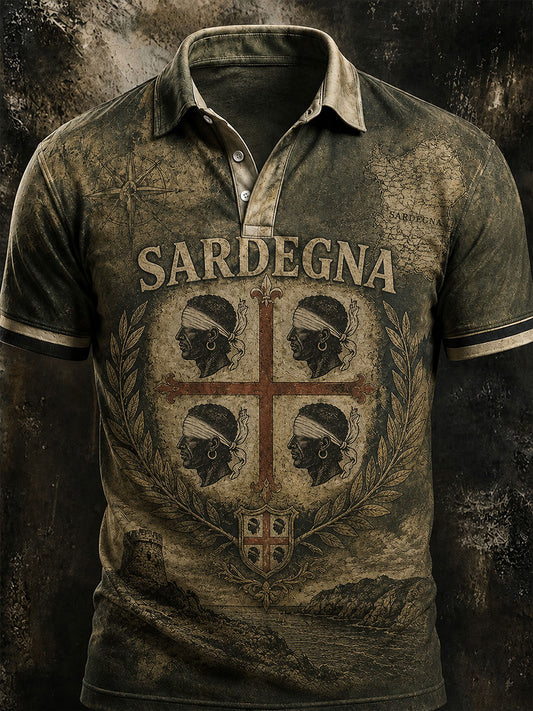 Camicia da uomo Sardegna Quattro Mori