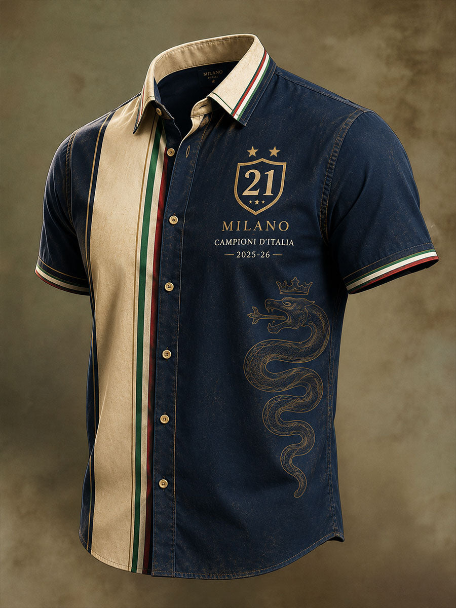 Maglia a maniche corte Campioni d’Italia 2025-26 da uomo