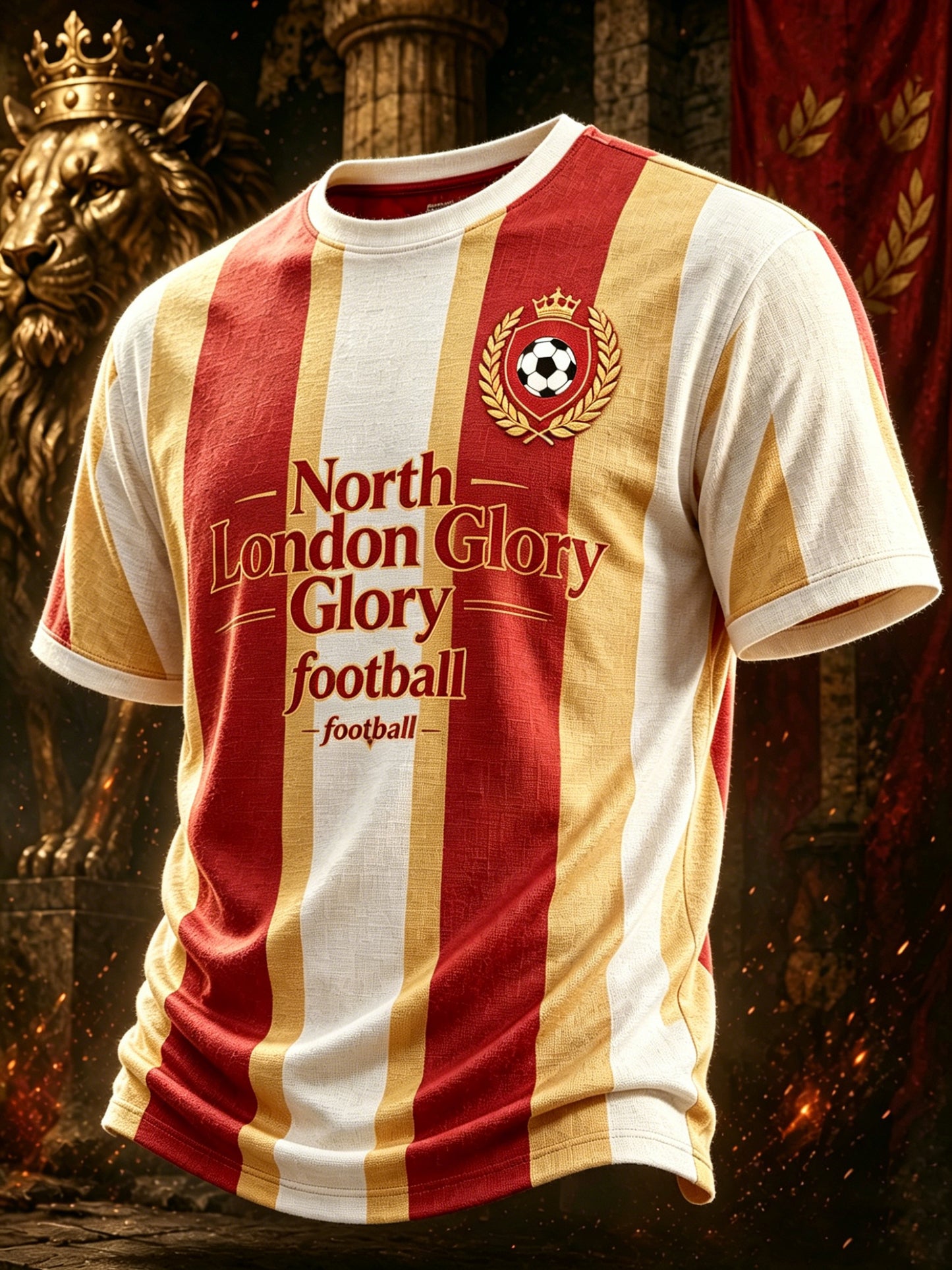 Men's Football Cheering Art Print T-Shirt