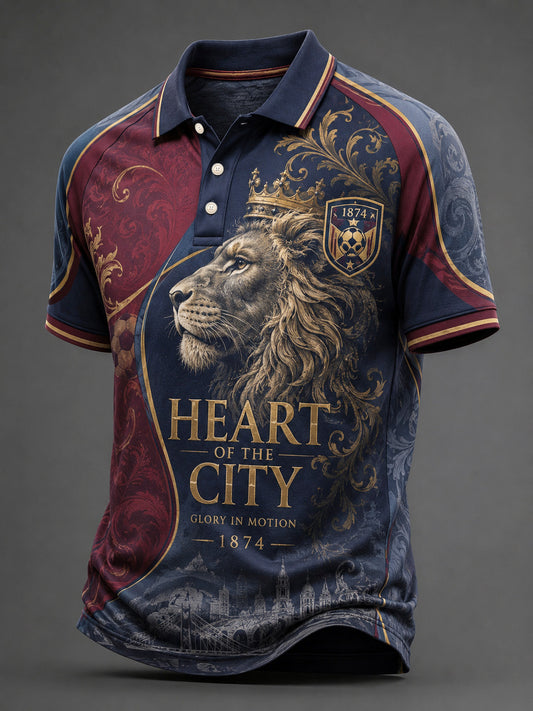 Men's Gift For Soccer Fans Print Casual Polo