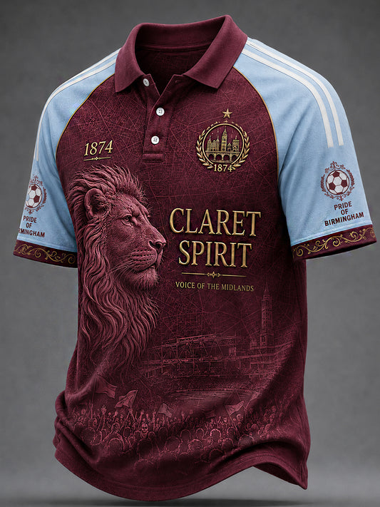 Men's Retro Football Fan Art Print Casual Jersey