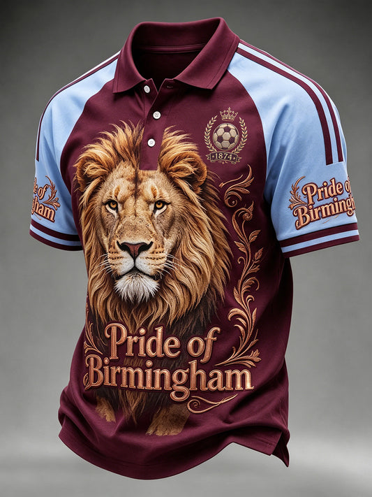Men's Gift For Soccer Fans Print Casual Polo
