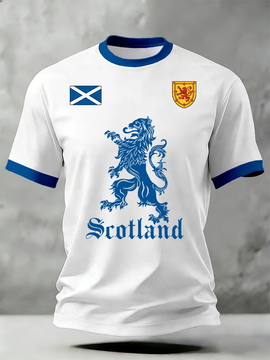 Men's UK Football Lover Scotland Printed short sleeves t-shirt