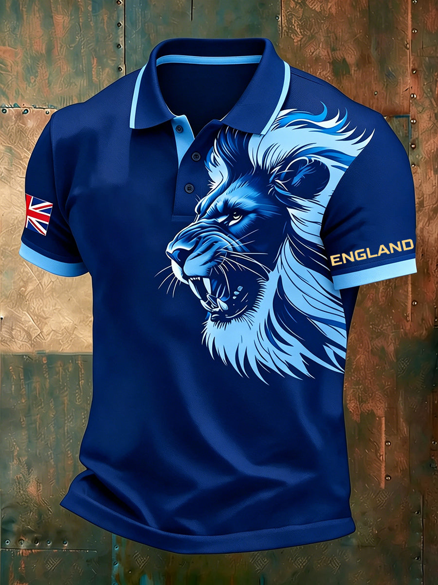Men's Retro British Football Fan Printed Casual Jersey