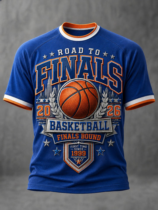 Men's New York Basketball Printed T-shirt