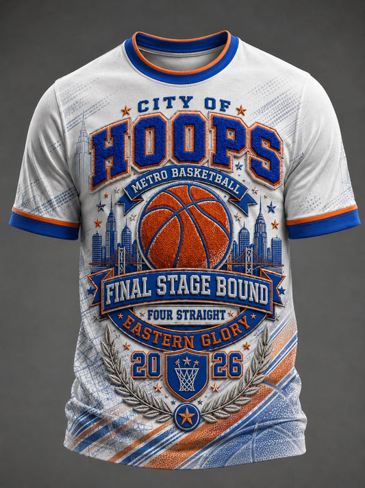 Men's New York Basketball Printed T-shirt