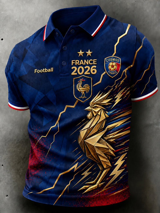 Chemise à manches courtes France Football pour homme