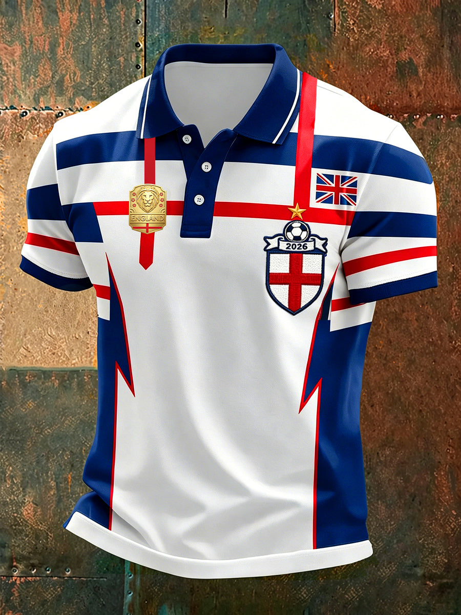 Retro British Football Fan-Style Casual Jersey