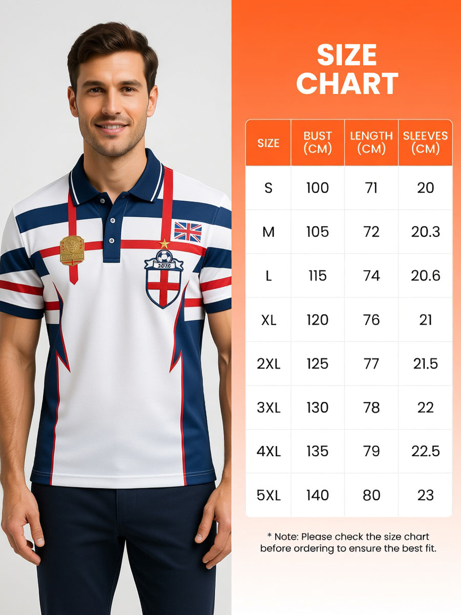 Retro British Football Fan-Style Casual Jersey